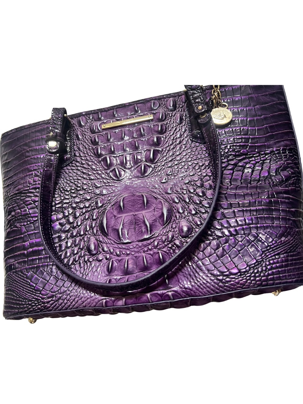 Purple Brahmin Tote Bag